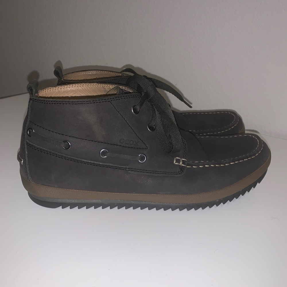 Geox Brown Leather Moc Toe Chukka Size 9/EU 42